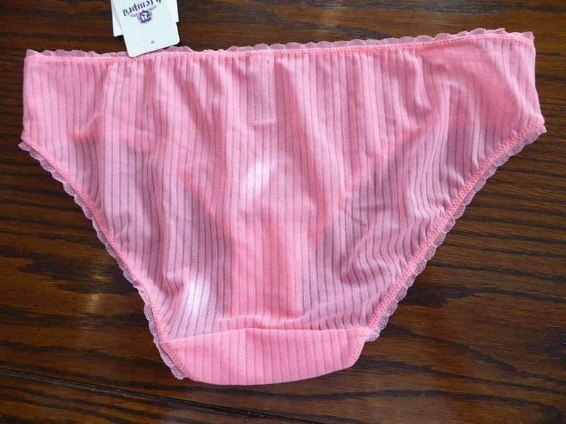 NWT B TEMPT'D by Wacoal SHEER REVERSE STRIPE HIPSTER PANTIES 943216 688